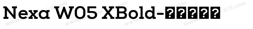 Nexa W05 XBold字体转换